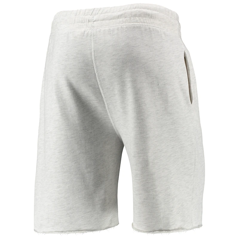 Men's Concepts Sport Oatmeal Pittsburgh Pirates Mainstream Logo Terry Tri-Blend Shorts