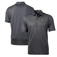 Polo noir à imprimé bannière Pike des Pirates de Pittsburgh pour homme Cutter & Buck