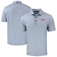 Polo extensible recyclé à imprimé galets écologiques Pike des Pirates de Pittsburgh pour homme, gris Cutter & Buck