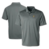 Polo extensible texturé Prospect pour homme Cutter & Buck Steel des Pirates de Pittsburgh