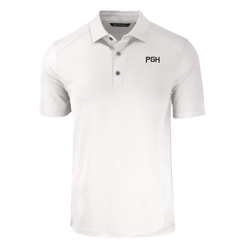 Polo recyclé extensible écologique Forge pour homme Cutter & Buck, blanc, City Connect, des Pirates de Pittsburgh, grandes tailles