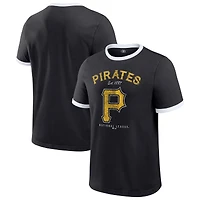 Collection Darius Rucker pour homme par Fanatics - T-shirt Pittsburgh Pirates noir à col rond délavé