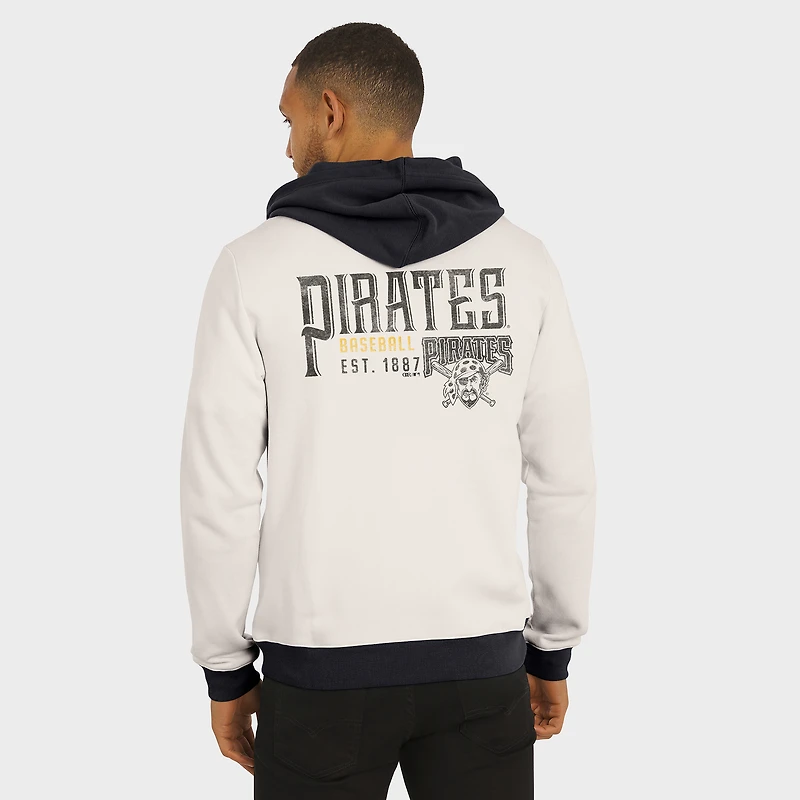 Men's Darius Rucker Collection by Fanatics  Cream Pittsburgh Pirates Polar Fleece Full-Zip Hoodie