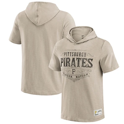T-shirt à capuche pour homme Darius Rucker Collection by Fanatics, couleur beige, des Pirates de Pittsburgh