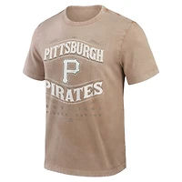 T-shirt pour homme Darius Rucker Collection by Fanatics, couleur beige délavé des Pirates de Pittsburgh