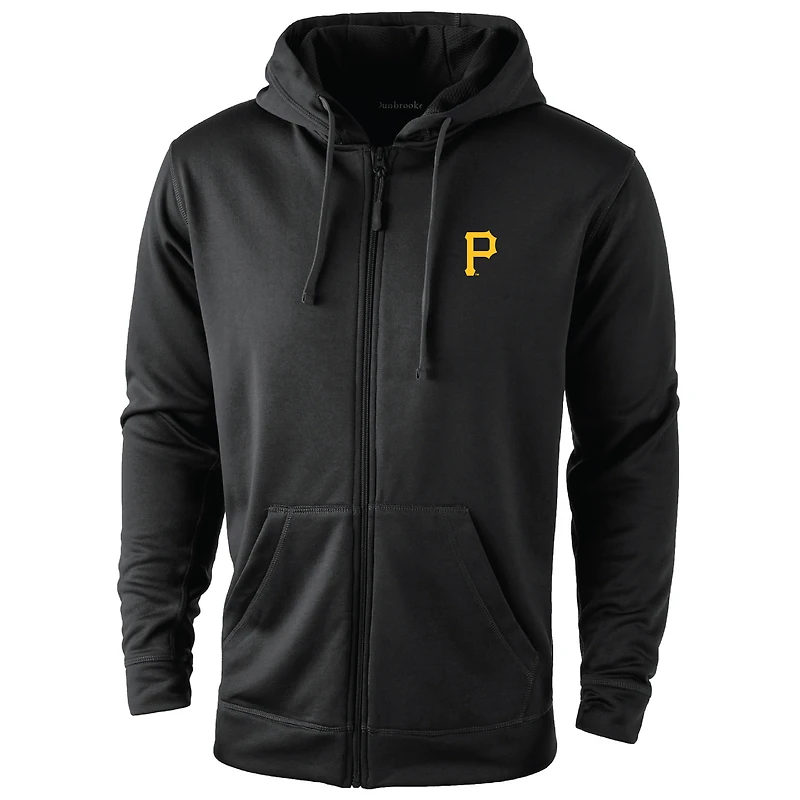 Men's Dunbrooke Black Pittsburgh Pirates Trophy Full-Zip Hoodie