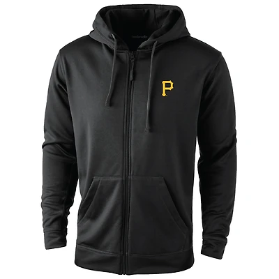 Men's Dunbrooke Black Pittsburgh Pirates Trophy Full-Zip Hoodie
