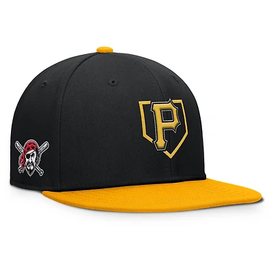 Men's Fanatics Black/Gold Pittsburgh Pirates Batter's Box Snapback Hat