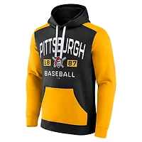 Men's Fanatics Black/Gold Pittsburgh Pirates Chip Pullover Hoodie