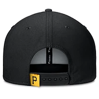 Casquette Snapback Fanatics noire/dorée Pittsburgh Pirates Clubhouse Splitter pour homme