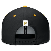 Men's Fanatics Black/Gold Pittsburgh Pirates Fundamental Bold Snapback Hat