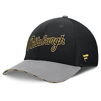 Men's Fanatics Black/Gray Pittsburgh Pirates Pennant Flex Hat