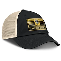 Casquette ajustable en maille Eastbound de la collection Cooperstown des Pirates de Pittsburgh pour hommes Fanatics noir/naturel