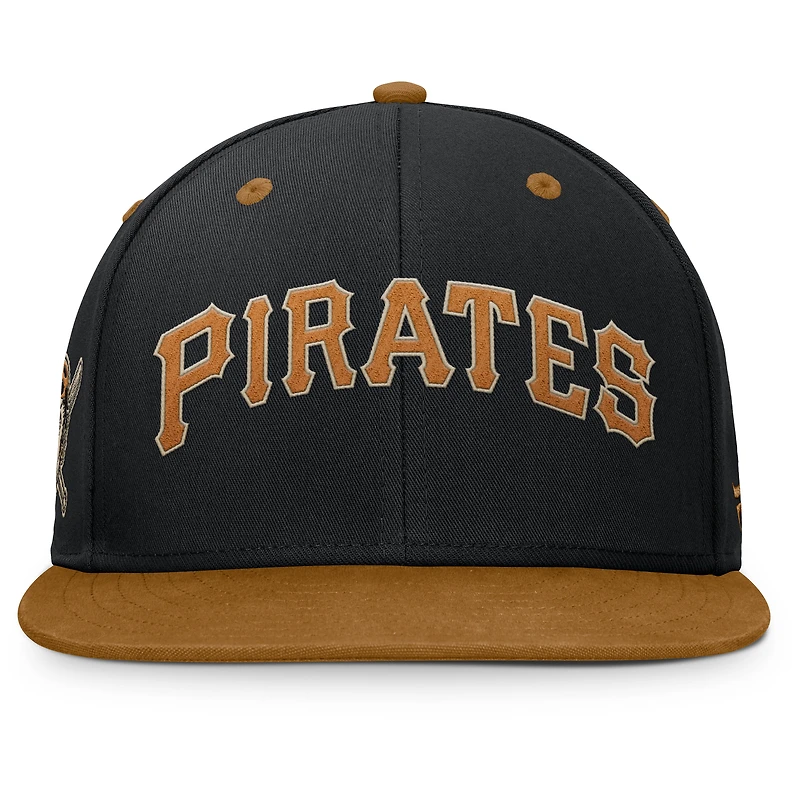 Casquette ajustée Splinter des Pirates de Pittsburgh pour homme, noire et beige