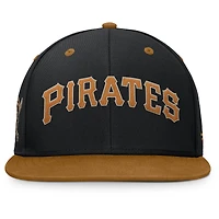 Casquette ajustée Splinter des Pirates de Pittsburgh pour homme, noire et beige