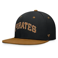 Casquette ajustée Splinter des Pirates de Pittsburgh pour homme, noire et beige