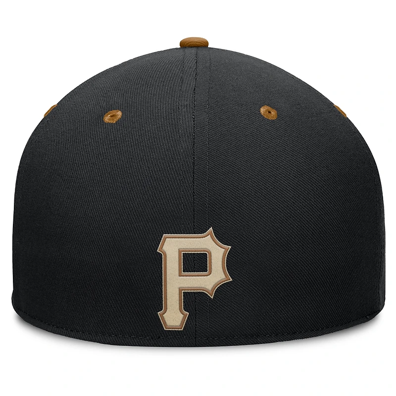 Casquette ajustée Splinter des Pirates de Pittsburgh pour homme, noire et beige