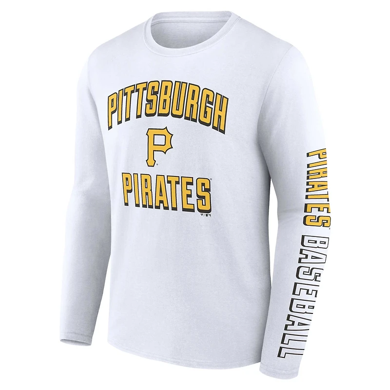 Men's Fanatics Black/White Pittsburgh Pirates Two-Pack Combo T-Shirt Set