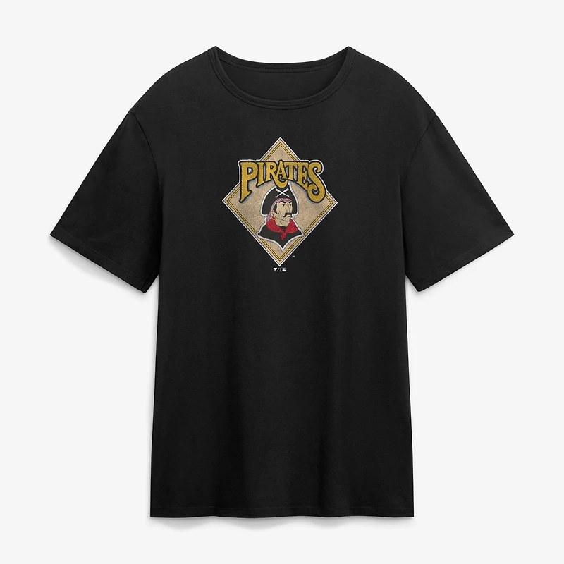 T-shirt Fanatics noir Pittsburgh Pirates avec logo alternatif Legacy pour homme