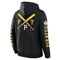 Men's Fanatics  Black Pittsburgh Pirates Big City Legacy Fleece Pullover Hoodie