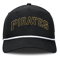 Men's Fanatics Black Pittsburgh Pirates Clubhouse Foul Ball A-Frame Adjustable Hat