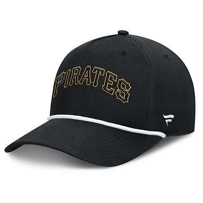 Men's Fanatics Black Pittsburgh Pirates Clubhouse Foul Ball A-Frame Adjustable Hat