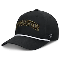 Men's Fanatics Black Pittsburgh Pirates Clubhouse Foul Ball A-Frame Adjustable Hat