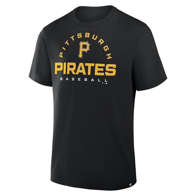 Men's Fanatics Black Pittsburgh Pirates Clubhouse Legacy Primary Play T-Shirt