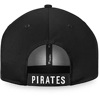 Men's Fanatics Black Pittsburgh Pirates Cooperstown Collection Core Adjustable Hat
