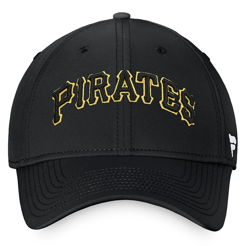 Casquette Fanatics noire Pittsburgh Pirates Core Flex pour hommes