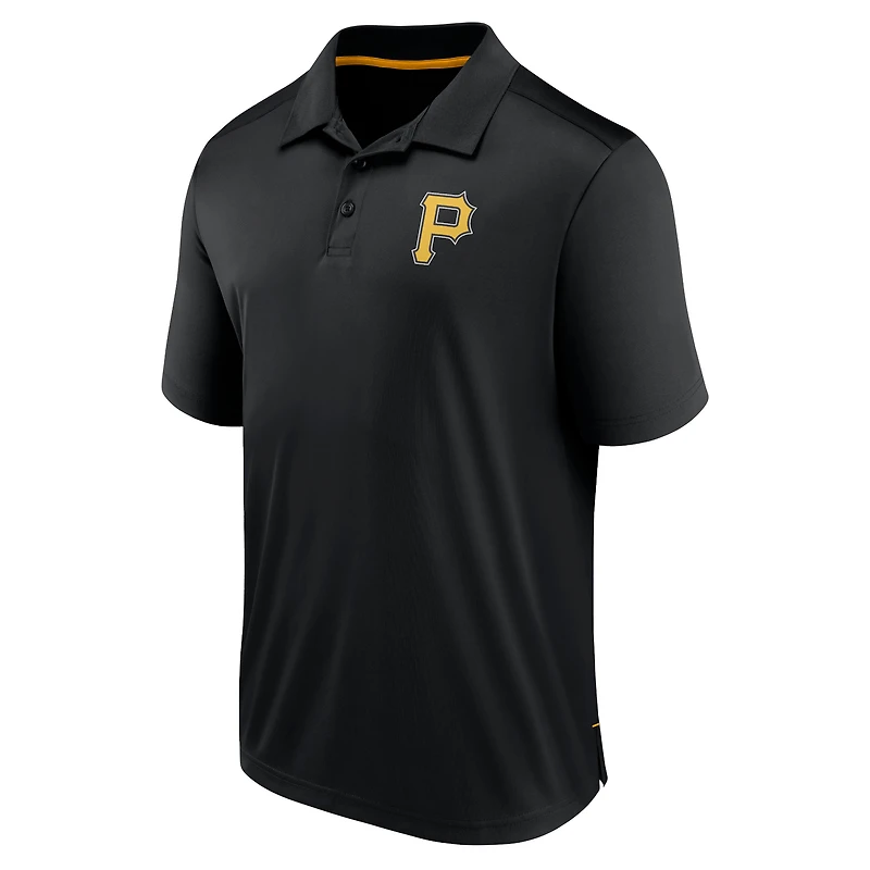 Polo ajusté fanatiques noir des Pirates de Pittsburgh pour hommes