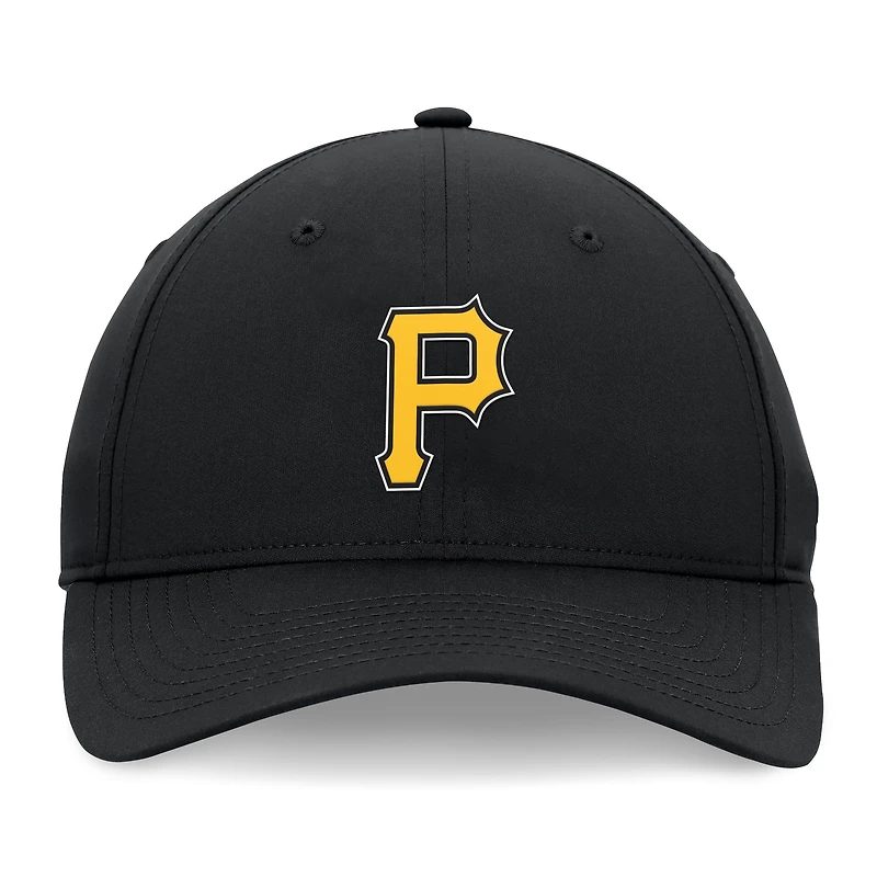Casquette réglable non structurée Ripstop Fanatics pour hommes, noire, Pittsburgh Pirates Front Office