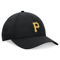 Casquette réglable non structurée Ripstop Fanatics pour hommes, noire, Pittsburgh Pirates Front Office