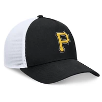 Casquette ajustable à cadre en A fondamental des Pirates de Pittsburgh Fanatics pour hommes, noire