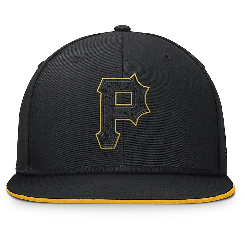 Casquette snapback noire à paillettes Pittsburgh Pirates de Fanatics pour homme