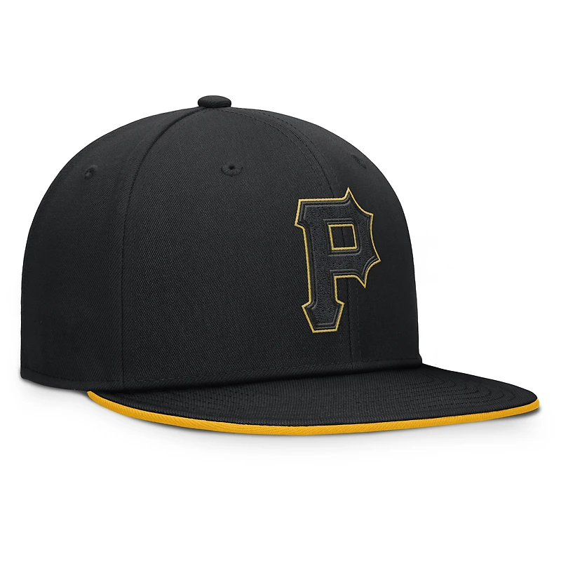 Men's Fanatics Black Pittsburgh Pirates Glint Snapback Hat