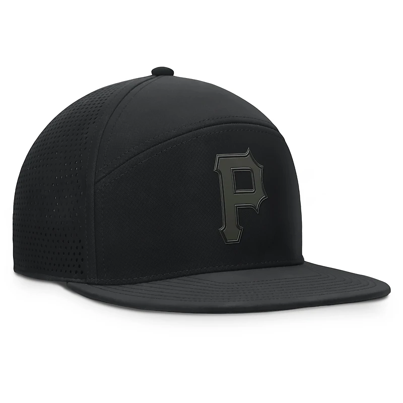 Casquette snapback Horizon des Pirates de Pittsburgh Fanatics pour hommes, noire