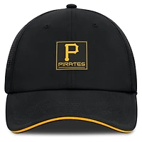 Casquette ajustable Fanatics pour homme, noire, Pittsburgh Pirates Level Up Driver