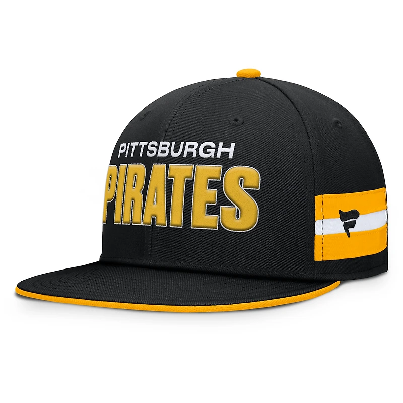 Men's Fanatics  Black Pittsburgh Pirates Pick Off Fitted Hat
