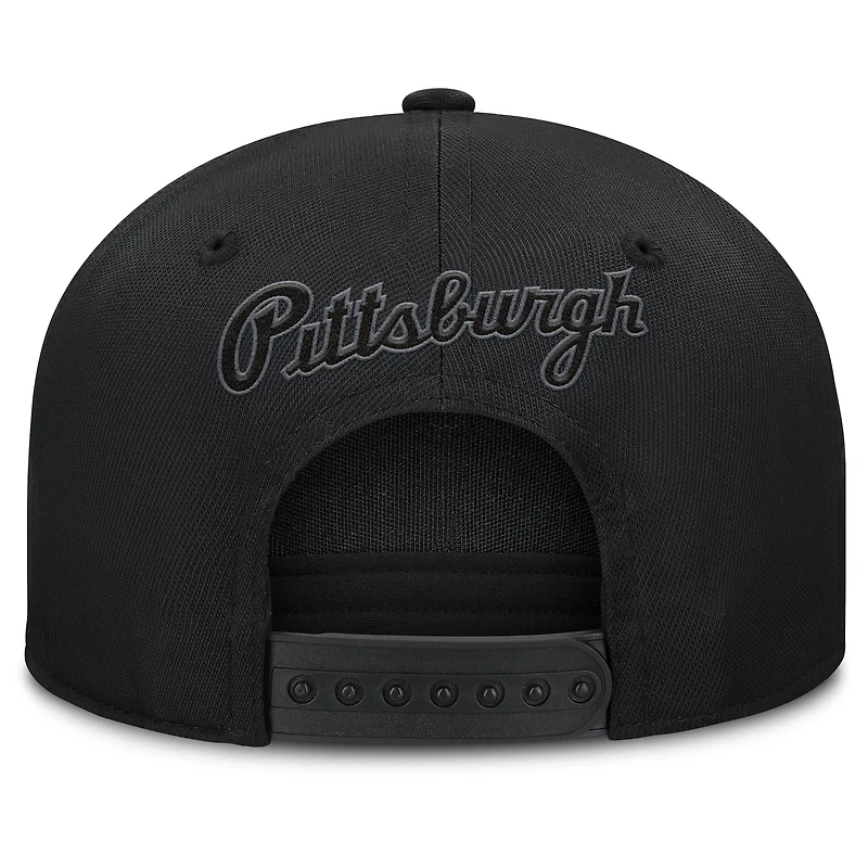 Casquette Snapback Platoon Fanatics noire pour homme des Pirates de Pittsburgh