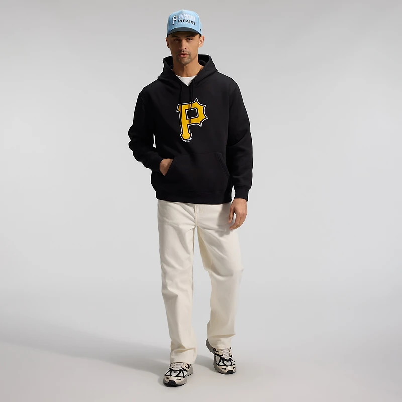 Sweat à capuche Fanatics noir pour homme, logo principal des Pirates de Pittsburgh, collection Legacy