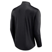 Men's Fanatics Black Pittsburgh Pirates Tough Minded Lightweight Quarter-Zip Pullover