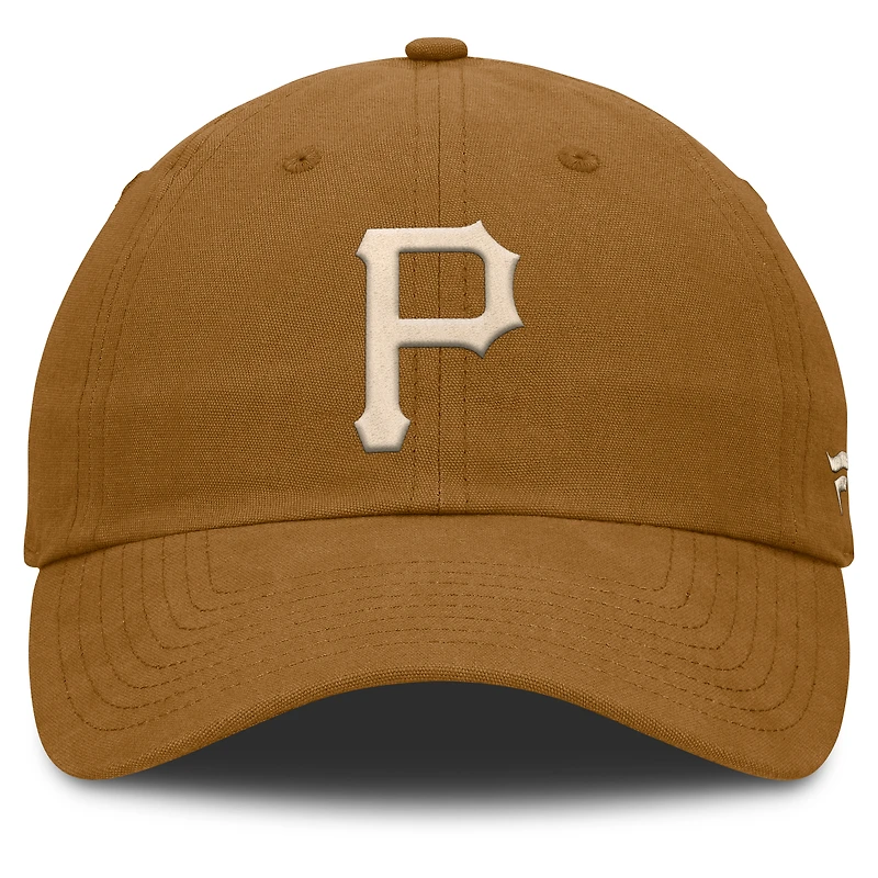 Men's Fanatics Brown Pittsburgh Pirates Act Natural Chopper Adjustable Hat
