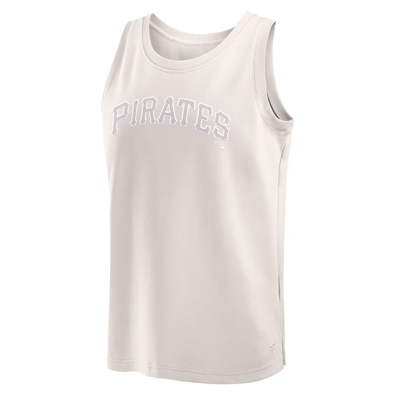 Men's Fanatics Cream Pittsburgh Pirates Elements Tank Top