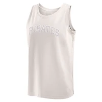 Men's Fanatics Cream Pittsburgh Pirates Elements Tank Top