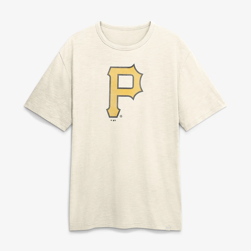 Men's Fanatics Cream Pittsburgh Pirates Stadium Slub T-Shirt