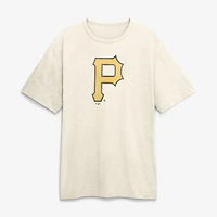 Men's Fanatics Cream Pittsburgh Pirates Stadium Slub T-Shirt