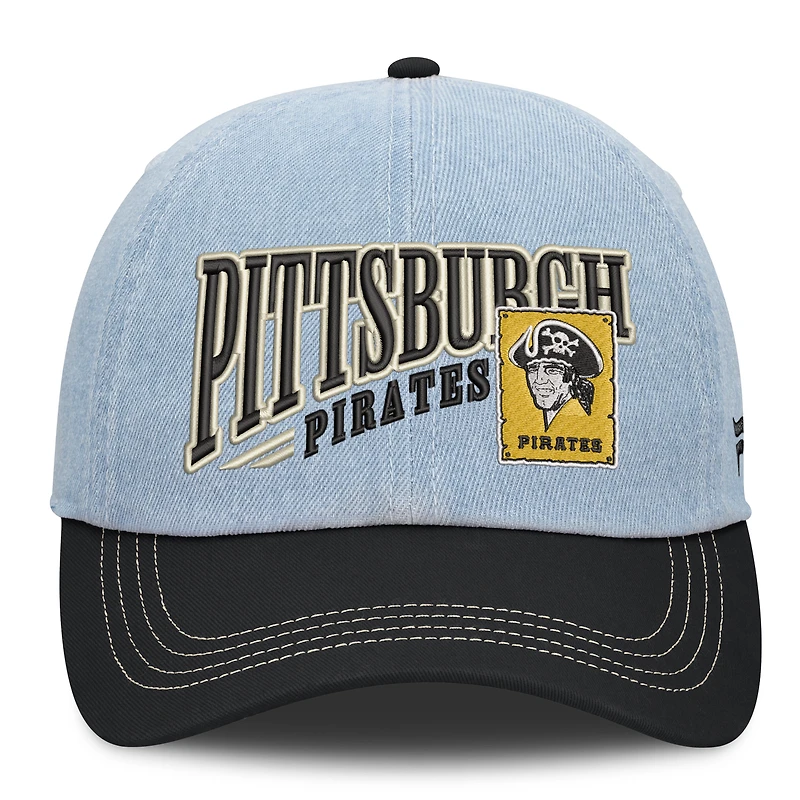 Men's Fanatics Denim Pittsburgh Pirates Retire Adjustable Hat