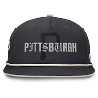 Casquette Gapper Snapback Fanatics Graphite Pittsburgh Pirates pour homme