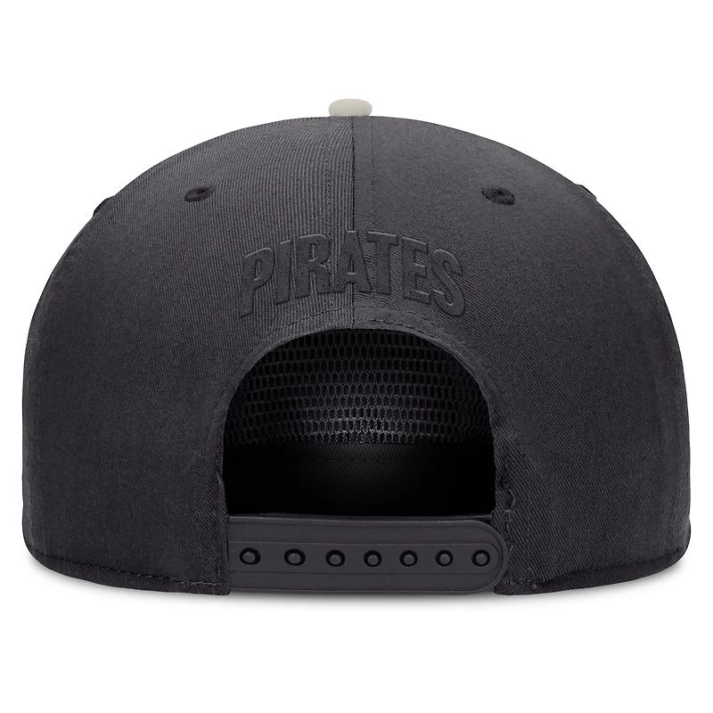 Men's Fanatics Graphite Pittsburgh Pirates Gapper Snapback Hat